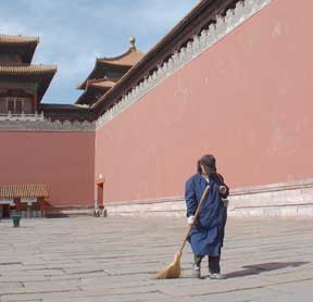 Sweeper at Forbidden City