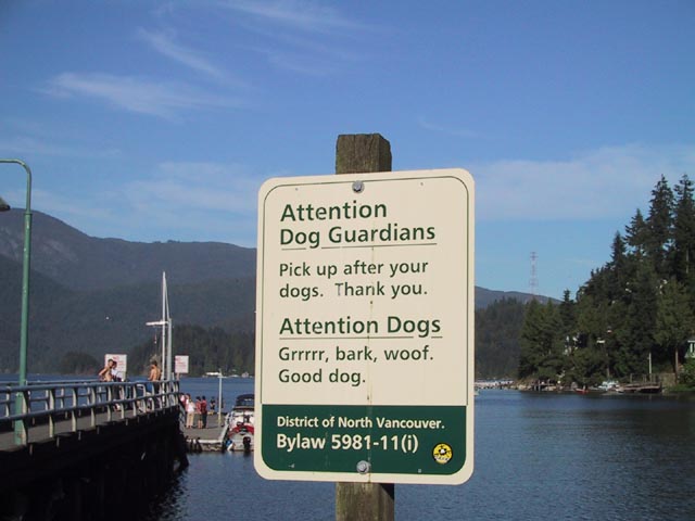 Vancouver Dog Sign