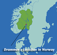 Drammen's Location