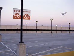Clean Airport Parking Area
