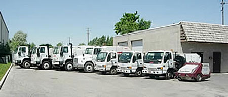 All sweepers in a line
