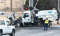 Sweeper Hit by Train