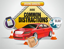 Distracted Driving Graphic
