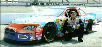 Jeff Miles with Racecar