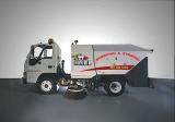 One of our vacume sweepers - This unit specializes in light cleaning such as litter. It is used for our Dayle route customers. It also has a vacuum wand for cleaning out parking lot drains.