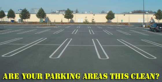 Are Your Parking Lots This Clean?