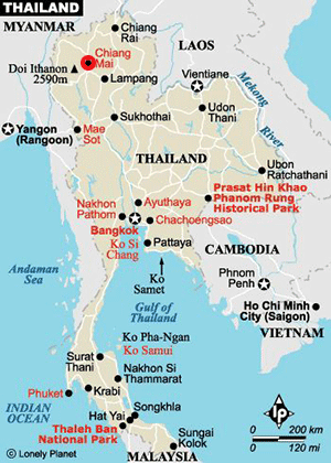 Thailand Map