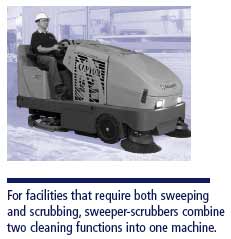 Sweeper/Scrubber Combo Machine