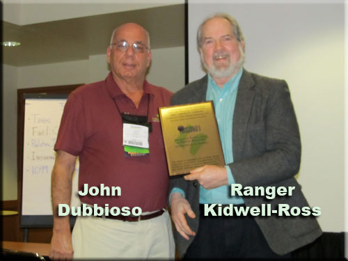 John Dubbioso Receives Award From Ranger Kidwell-Ross