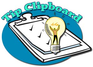 Sweeping Tips Clipboard